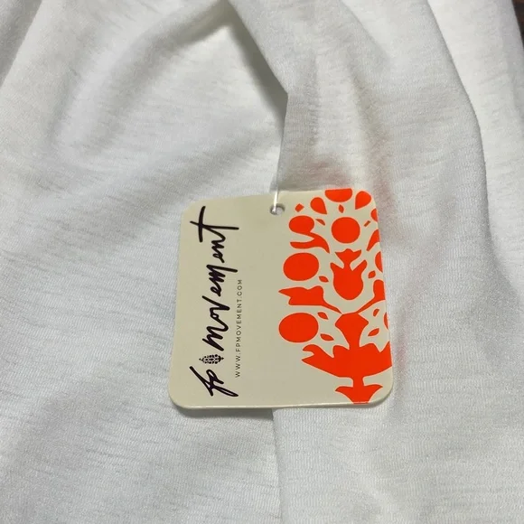 FP Movement White Tee Long Sleeve Shirt - XS - Picture 6 of 7